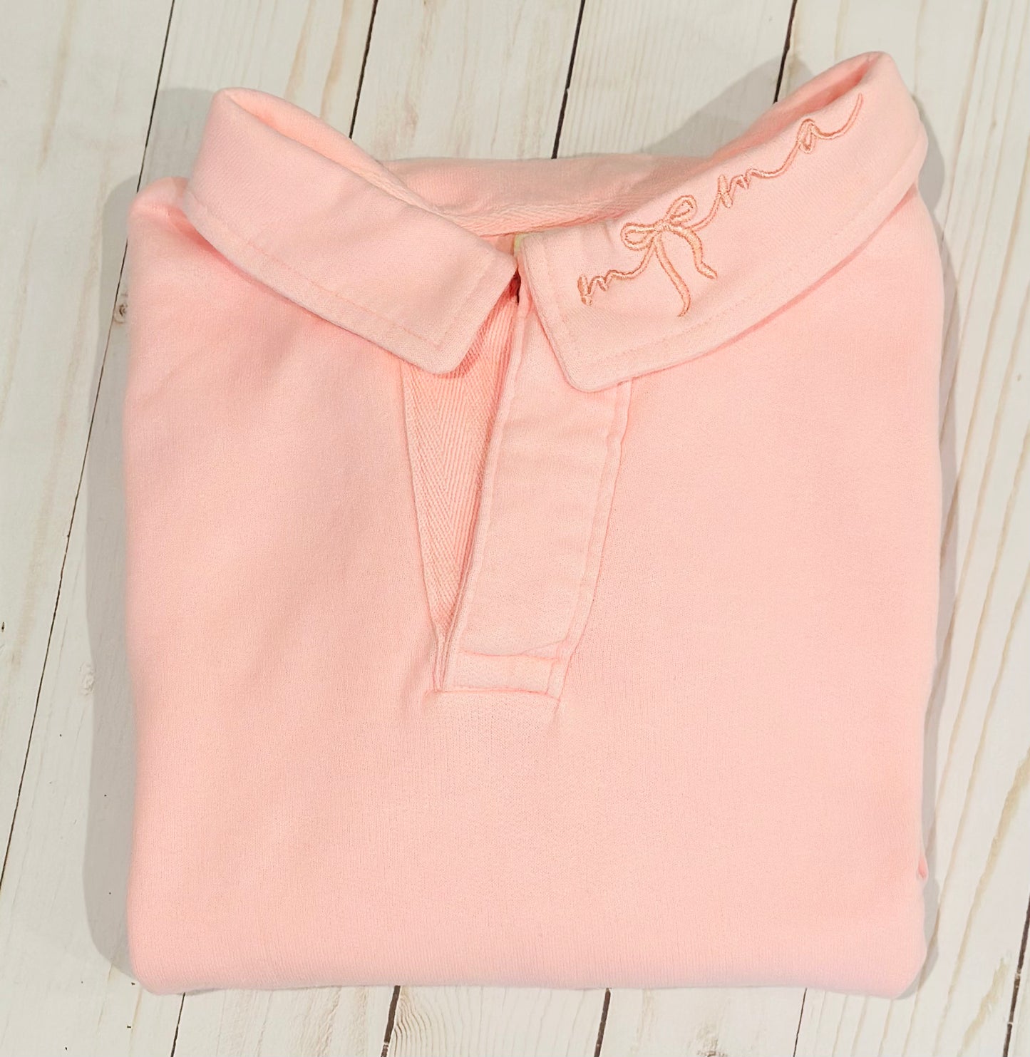 Mama Bow Collar Sweatshirt