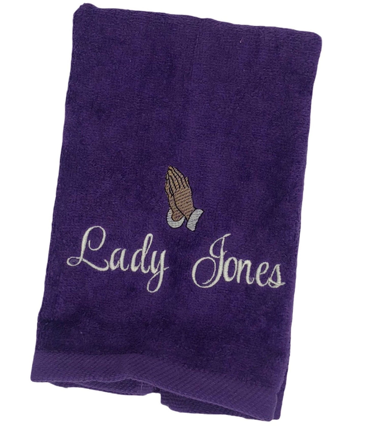 Personalized Embroidered Pastors Towels with Praying Hands, Clergy towels, Church towels, Deacon Towels, embroidered hand towels