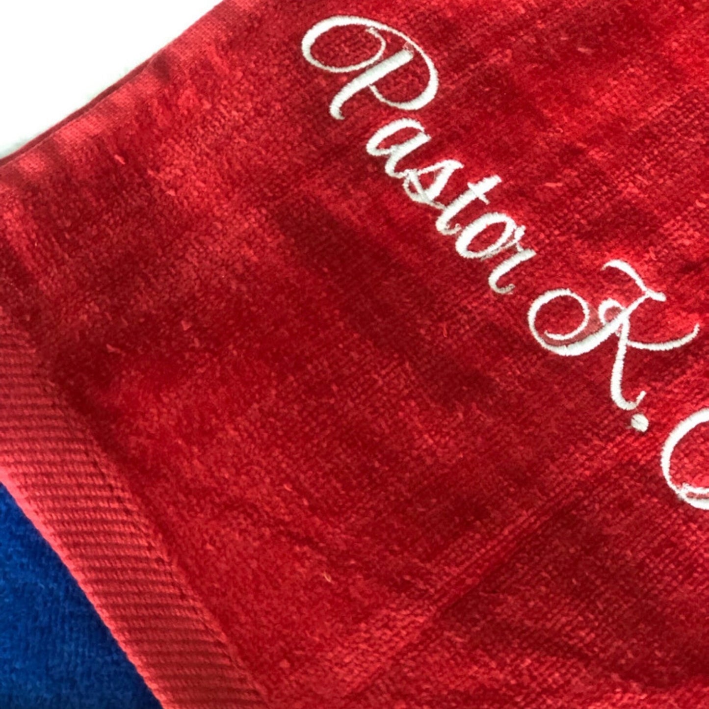 Personalized Embroidered Pastors Towels with Praying Hands, Clergy towels, Church towels, Deacon Towels, embroidered hand towels