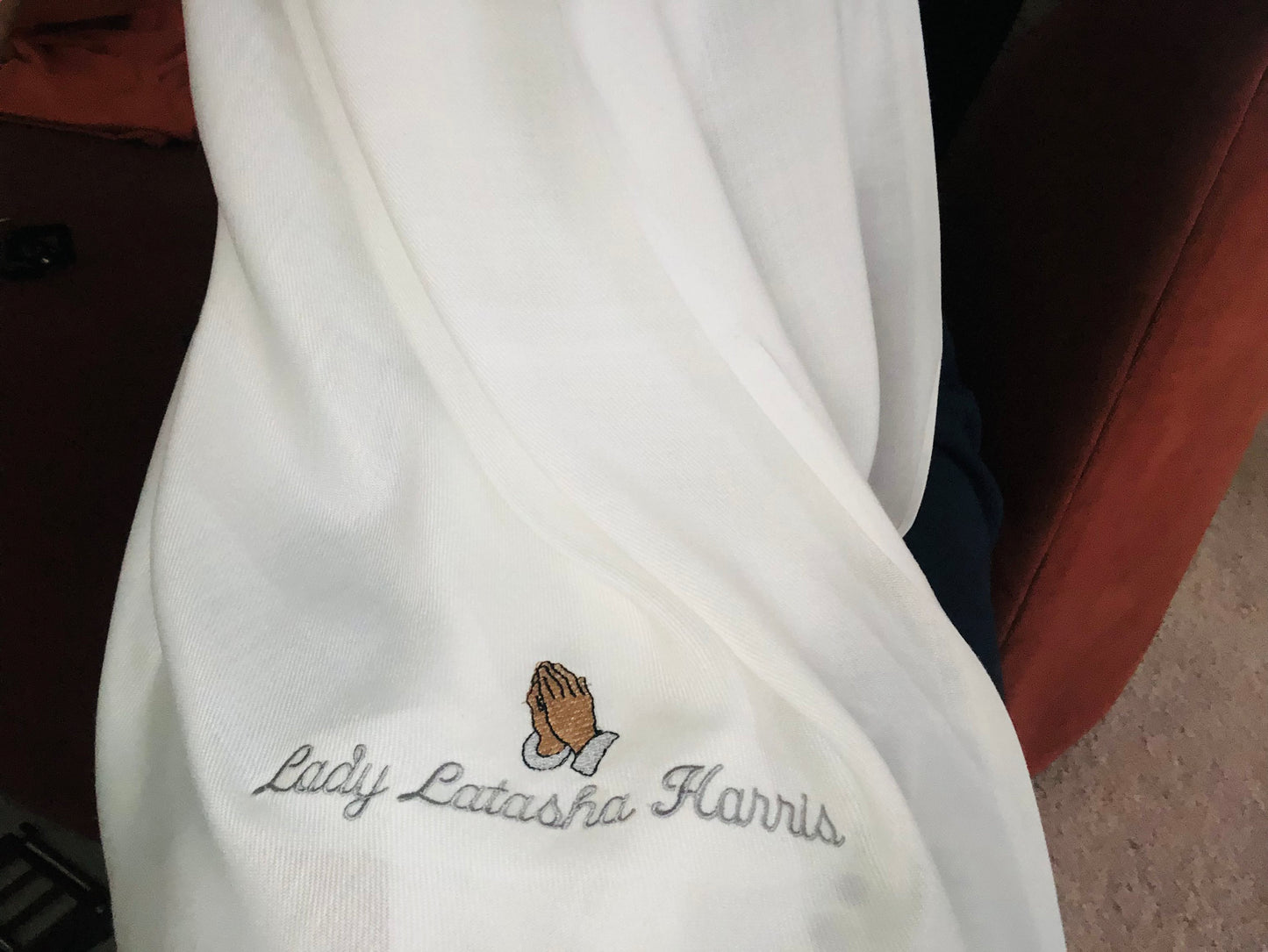 Personalized Embroidered Easter Pashmina makes an excellent gift for Easter for your First Lady or Ministry on Easter 2022