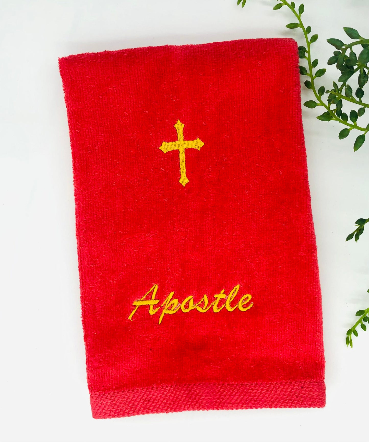 Embroidered Apostle Fingertip Towels with Holy Cross make an excellent gift for your Ministry, 11x 18