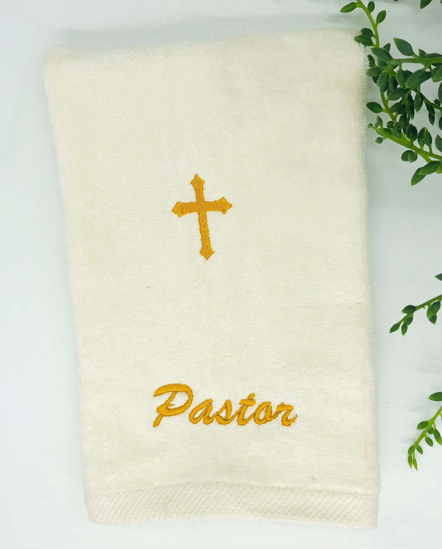 Embroidered Apostle Fingertip Towels with Holy Cross make an excellent gift for your Ministry, 11x 18