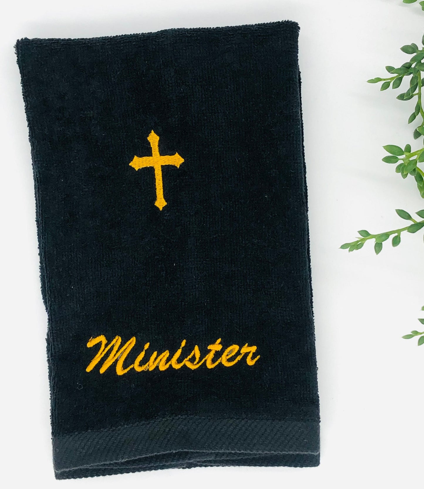 Embroidered Apostle Fingertip Towels with Holy Cross make an excellent gift for your Ministry, 11x 18
