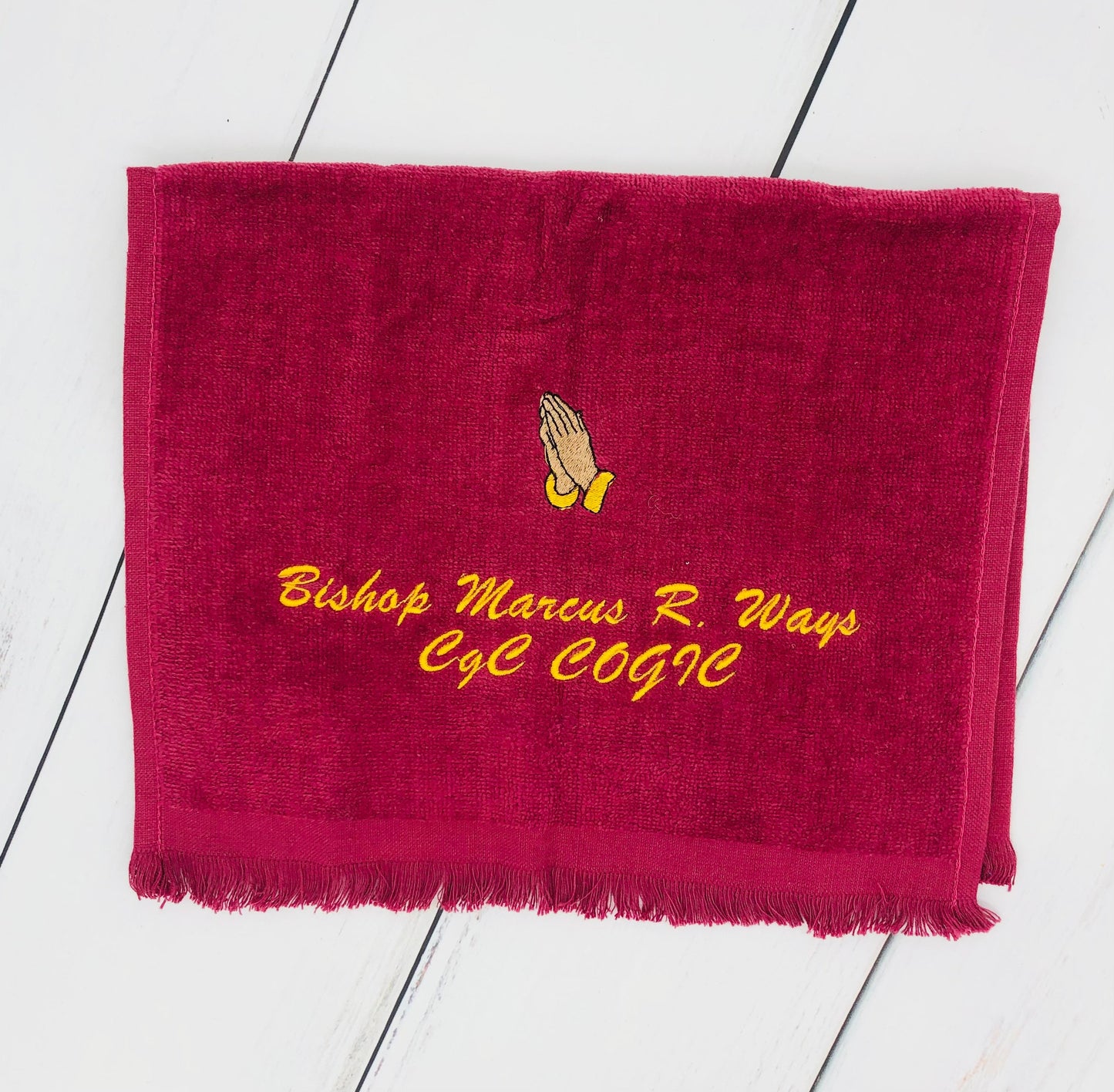 Embroidered Towels, Pulpit Towels, Personalized Preaching Towels, Rally Towels, Clergy Towel, Praying Towel, Assorted Colors