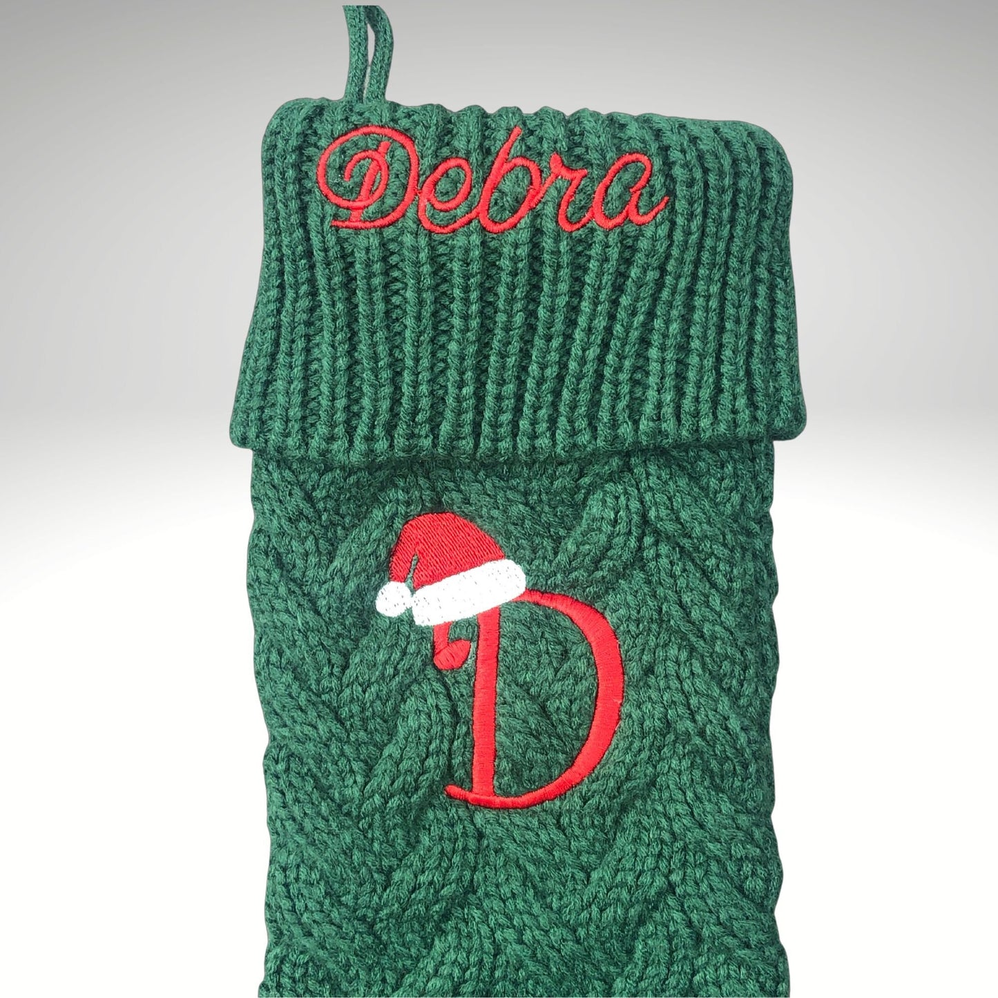 Personalized Knitted Cable Christmas Stocking makes an excellent gift for stocking stuffing for Christmas in December 2022