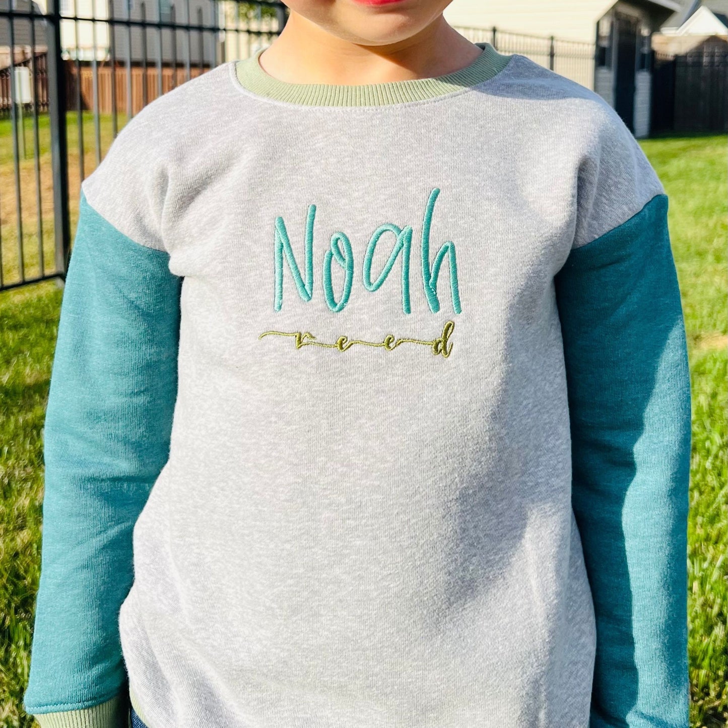 Cute Embroidered Monogrammed Simple Sweatshirt for Toddler, Personalized Sweatshirt, Custom Sweatshirt Kids, Fall Sweatshirt Boy, Girl Shirt