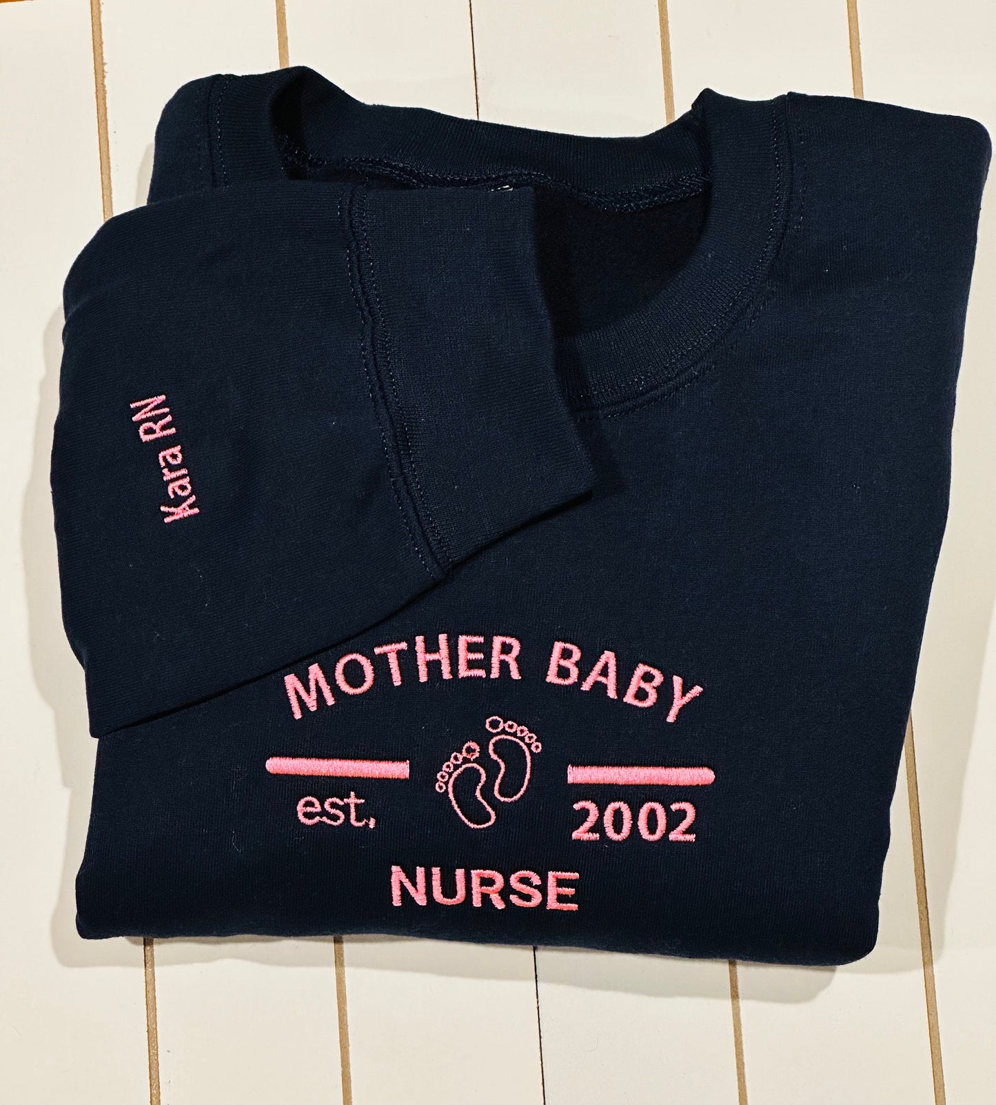 Mother Baby Personalized Nurse Sweatshirt