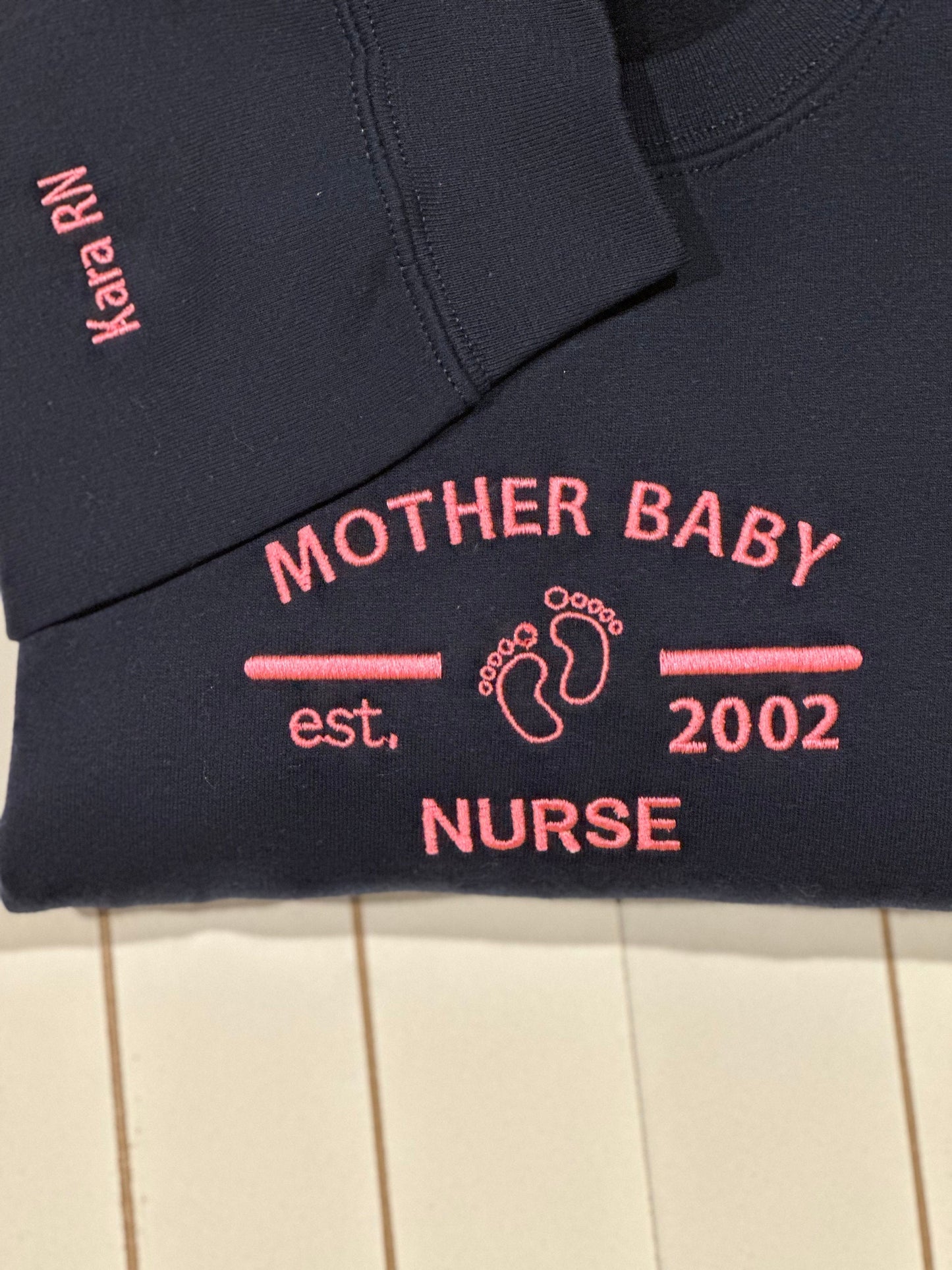 Mother Baby Personalized Nurse Sweatshirt