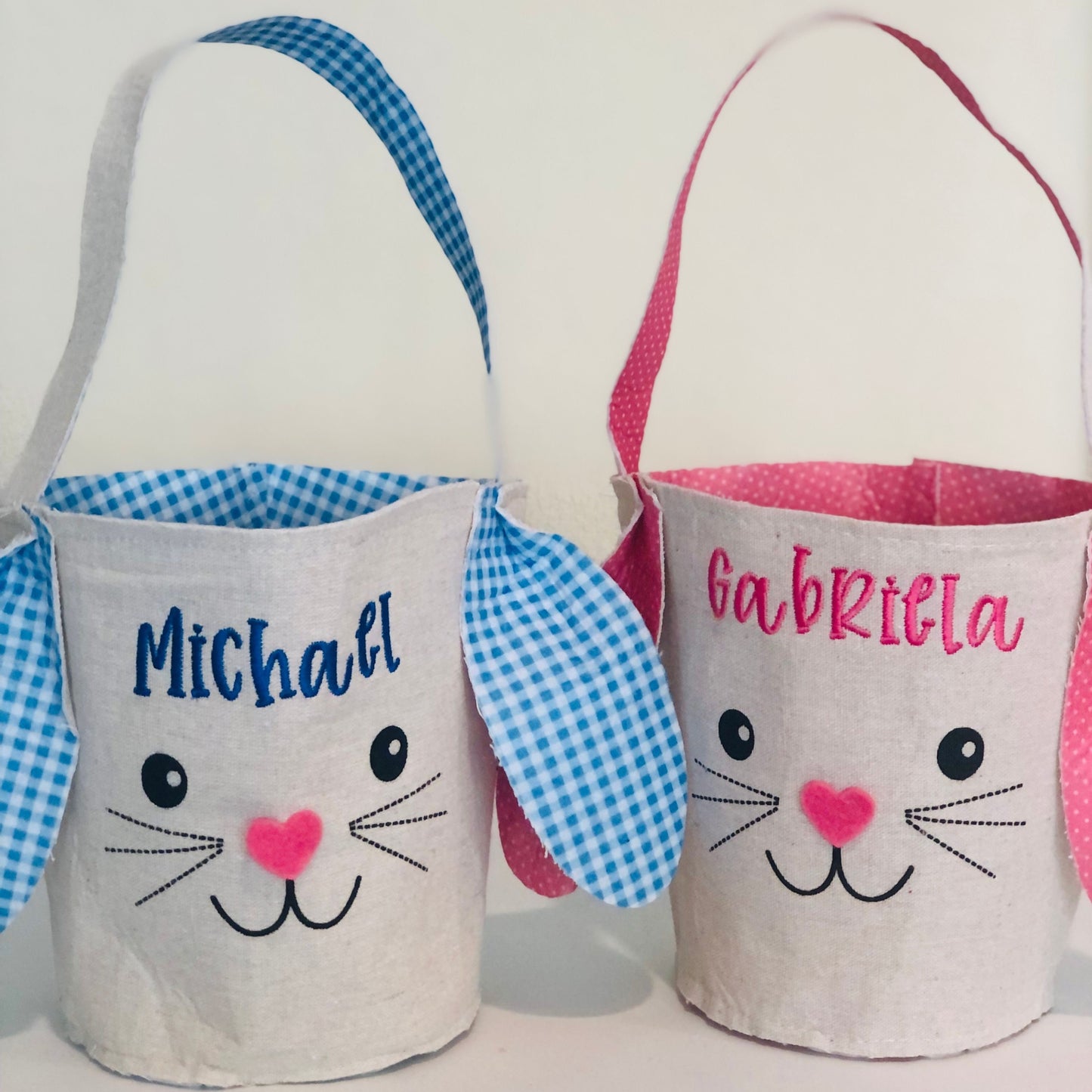 Personalized Embroidered Easter Basket