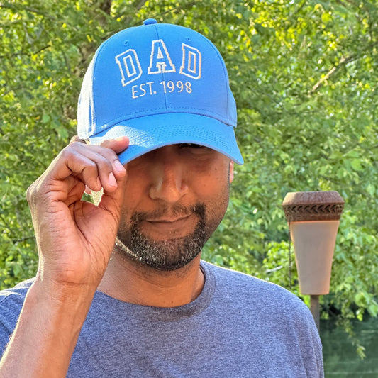 Dad Year Hat with Kids Names