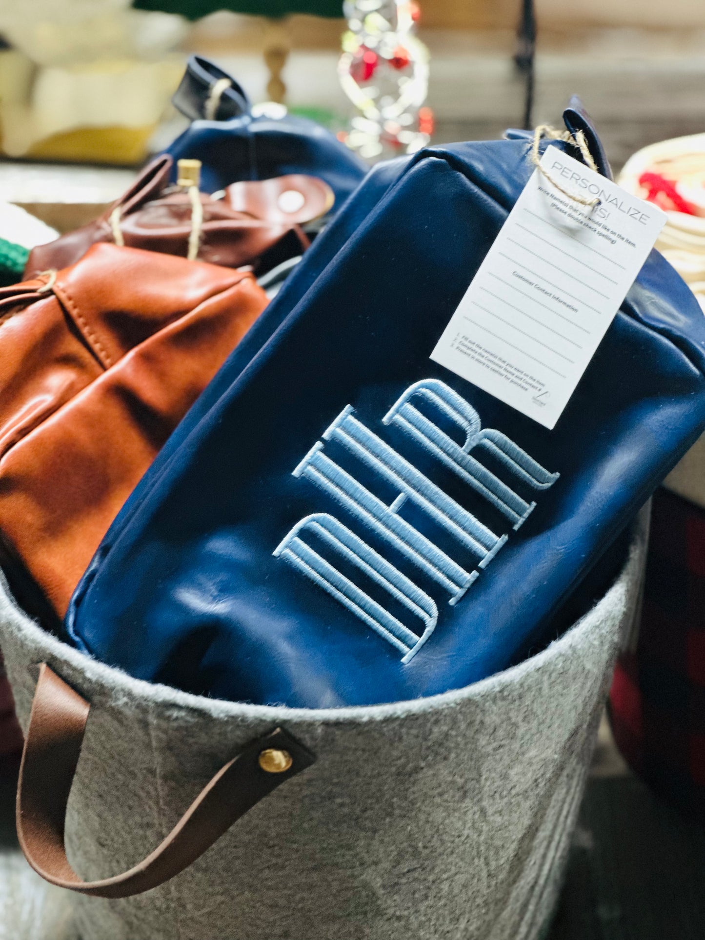 Monogrammed Toiletry Travel Bag