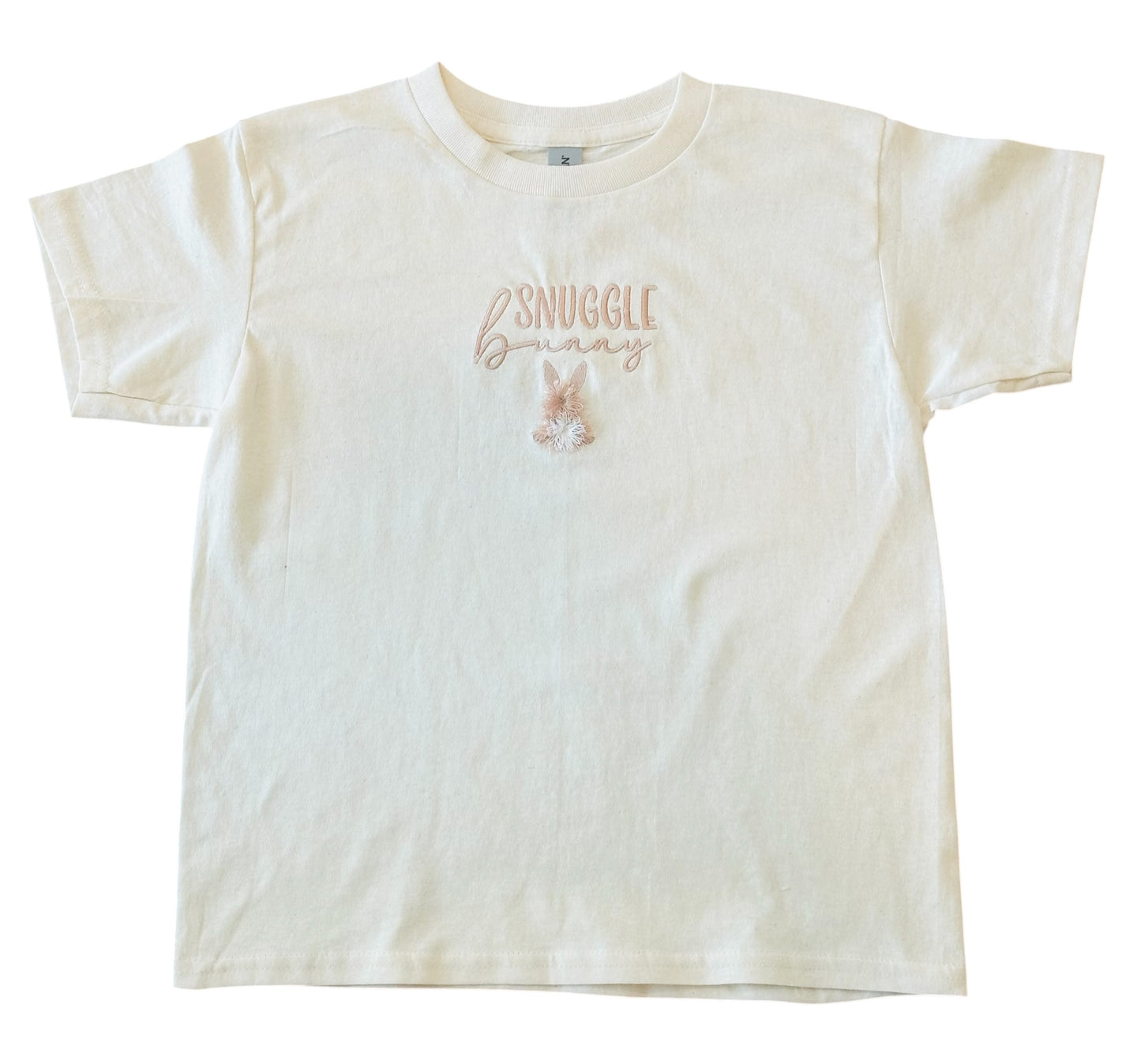 Snuggle Bunny Embroidered Kids T Shirt