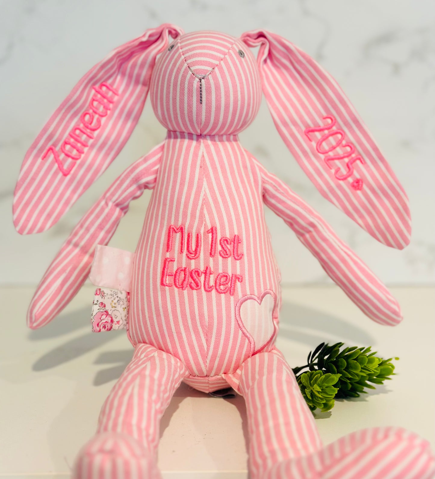 First Easter Striped Bunny
