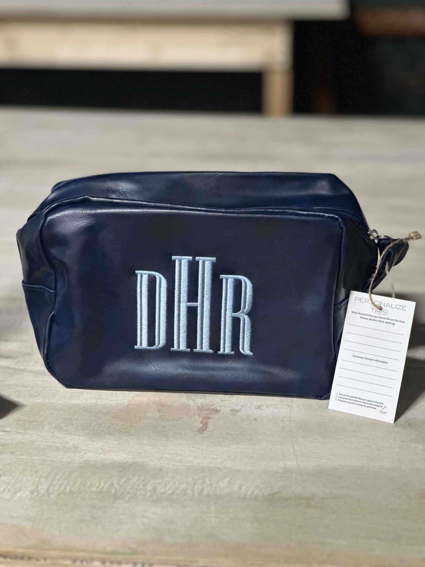 Monogrammed Toiletry Travel Bag