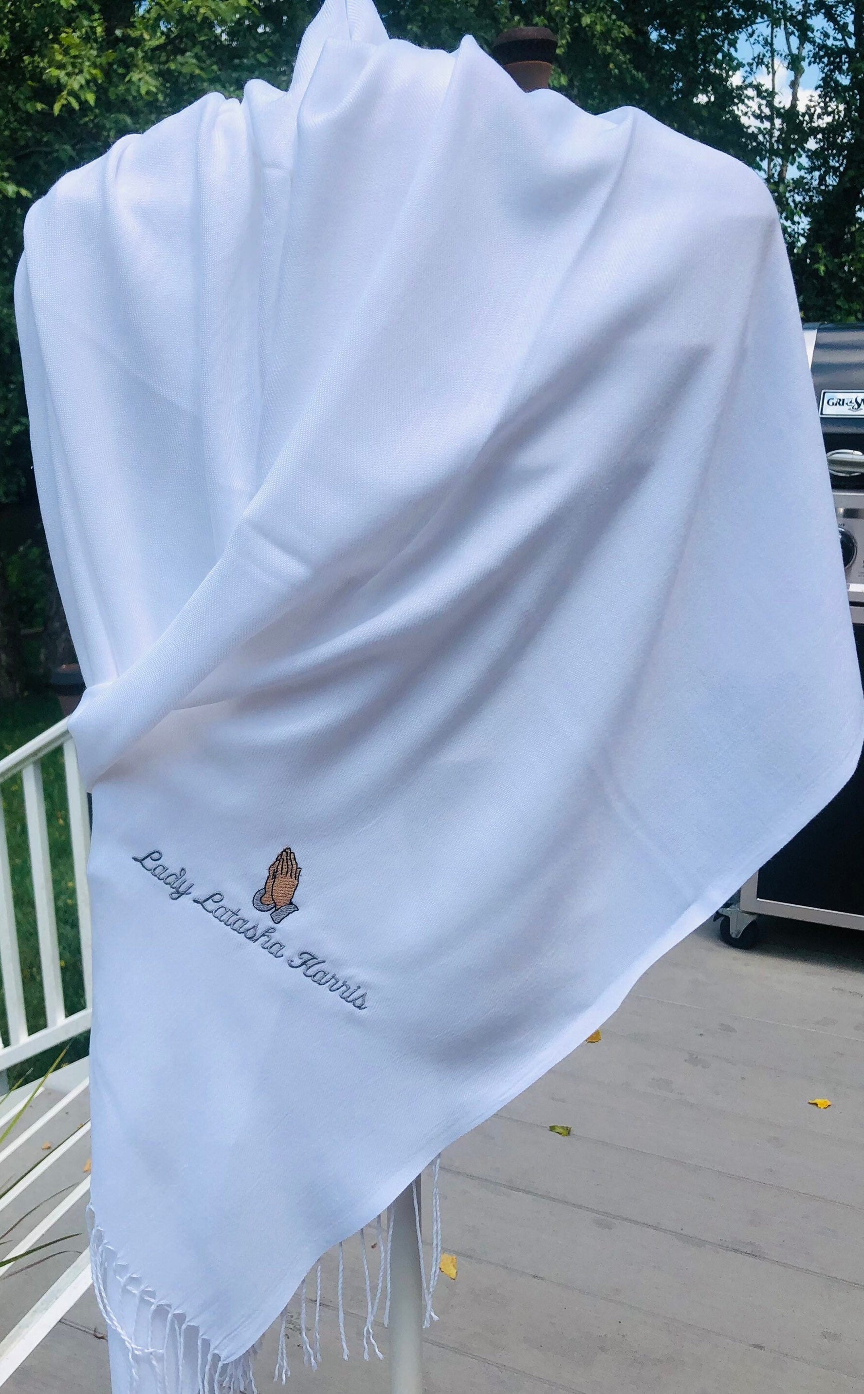 Personalized Embroidered Easter Pashmina makes an excellent gift for Easter for your First Lady or Ministry on Easter 2022