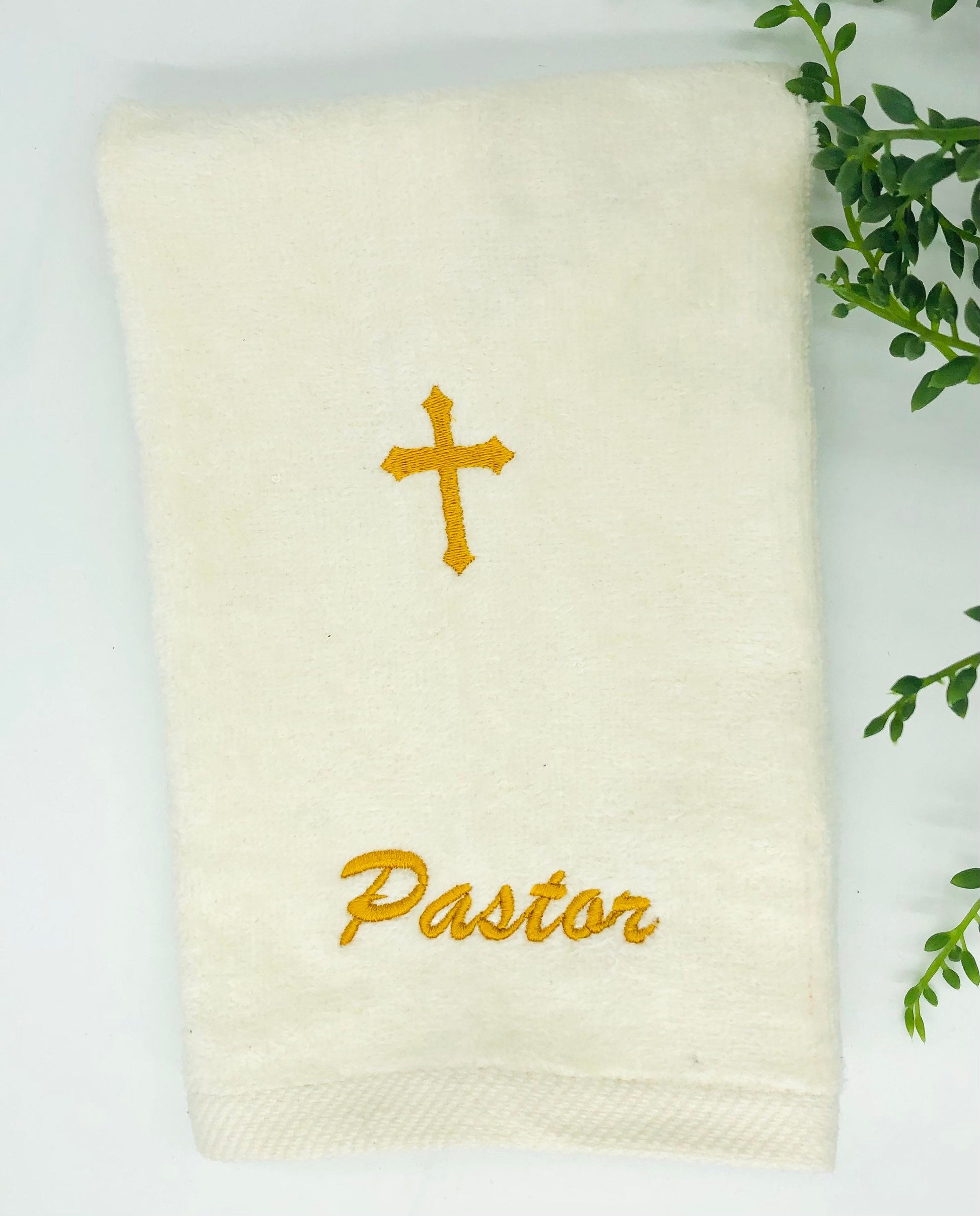 Embroidered Apostle Fingertip Towels with Holy Cross make an excellent gift for your Ministry, 11x 18