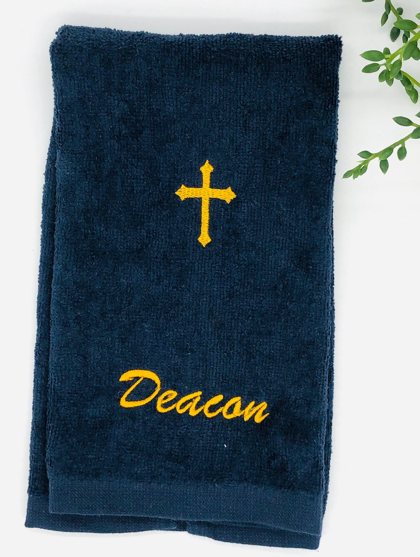 Embroidered Apostle Fingertip Towels with Holy Cross make an excellent gift for your Ministry, 11x 18