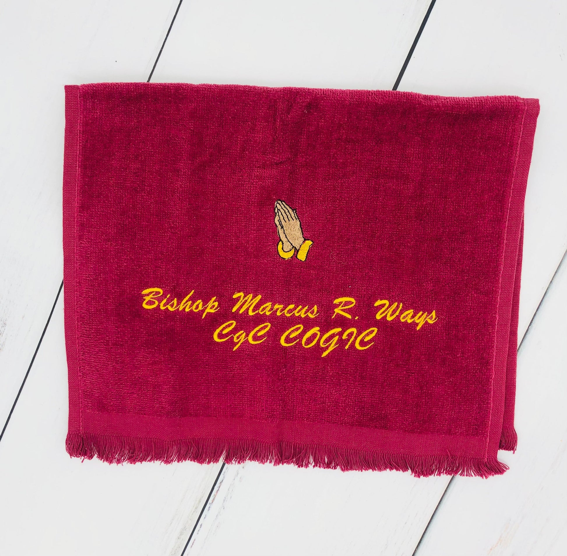 Embroidered Towels, Pulpit Towels, Personalized Preaching Towels, Rally Towels, Clergy Towel, Praying Towel, Assorted Colors
