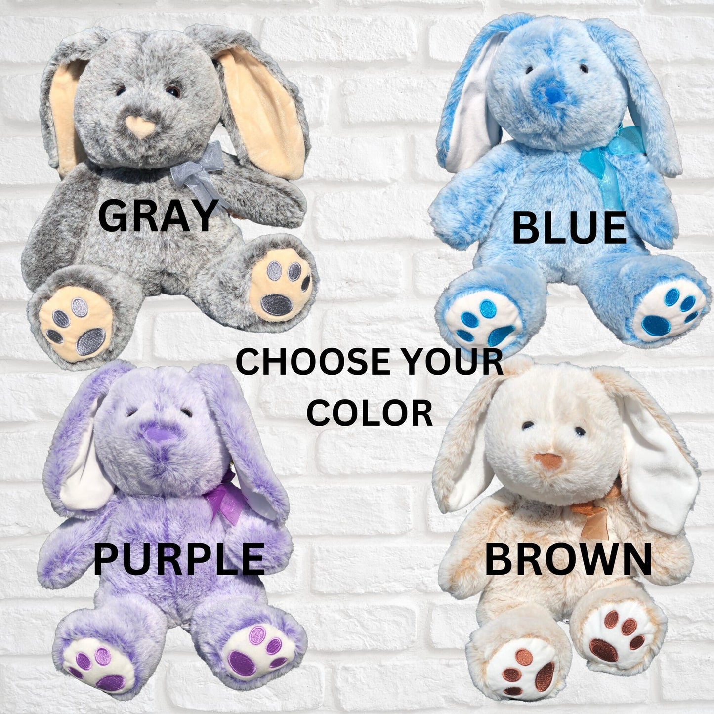 Personalized Plush Easter Bunny