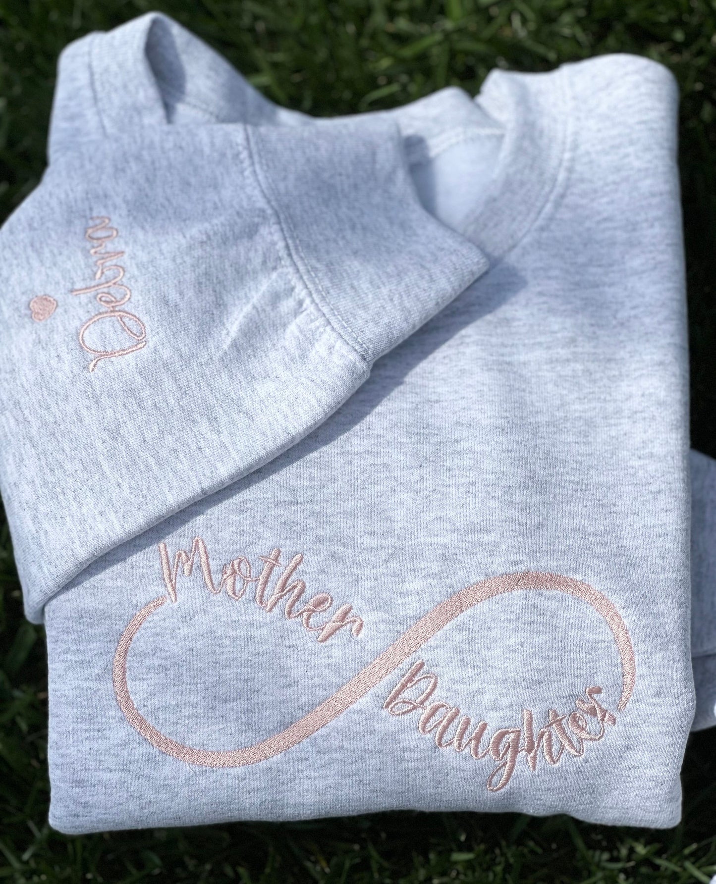 Mother Daughter Sweatshirt With Kids on Sleeve