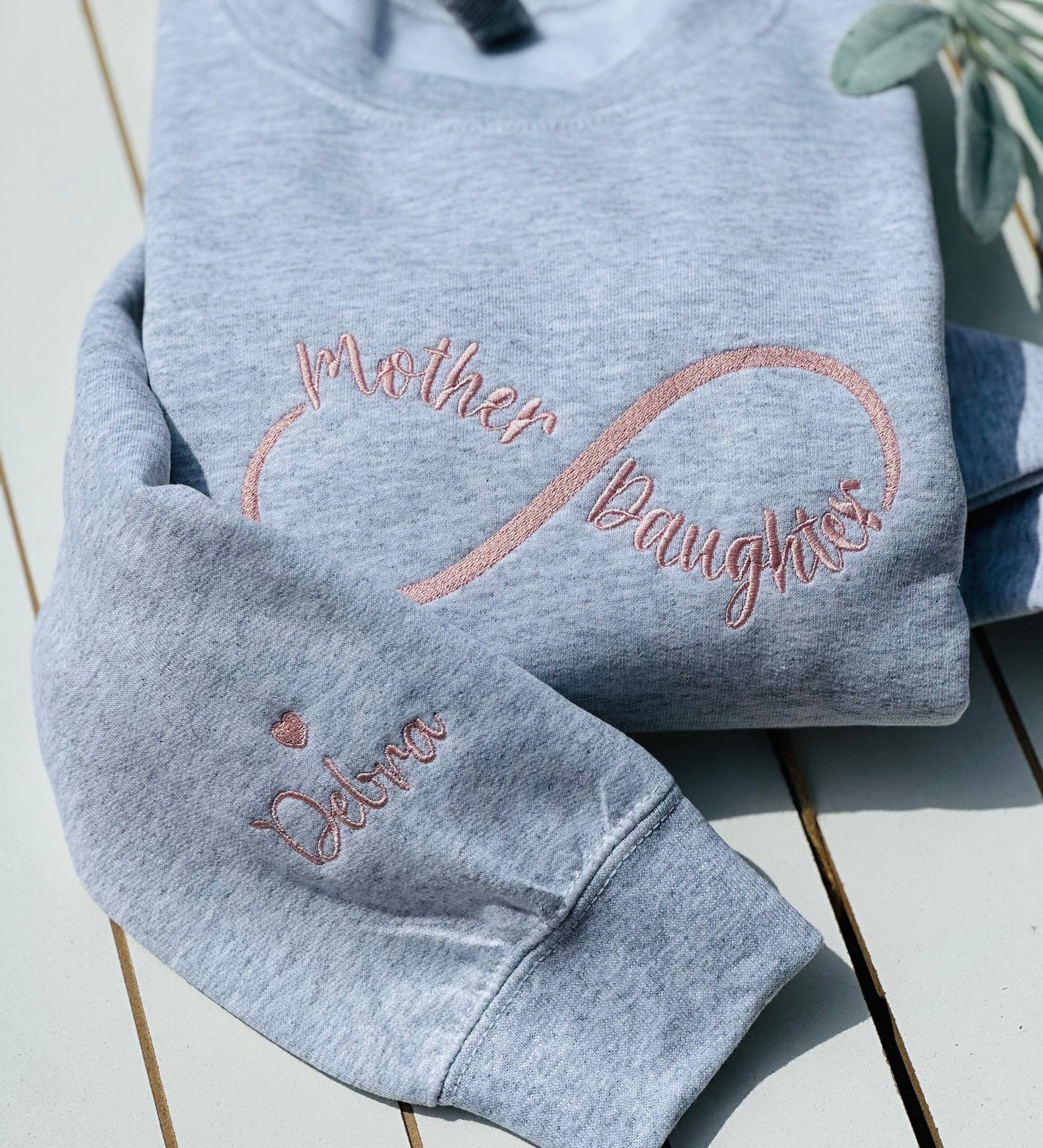 Mother Daughter Sweatshirt With Kids on Sleeve