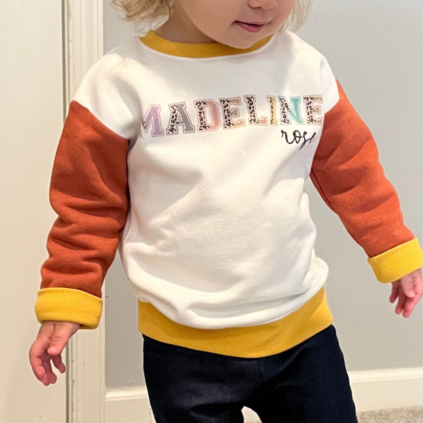 Monogrammed Simple Sweatshirt for Toddler