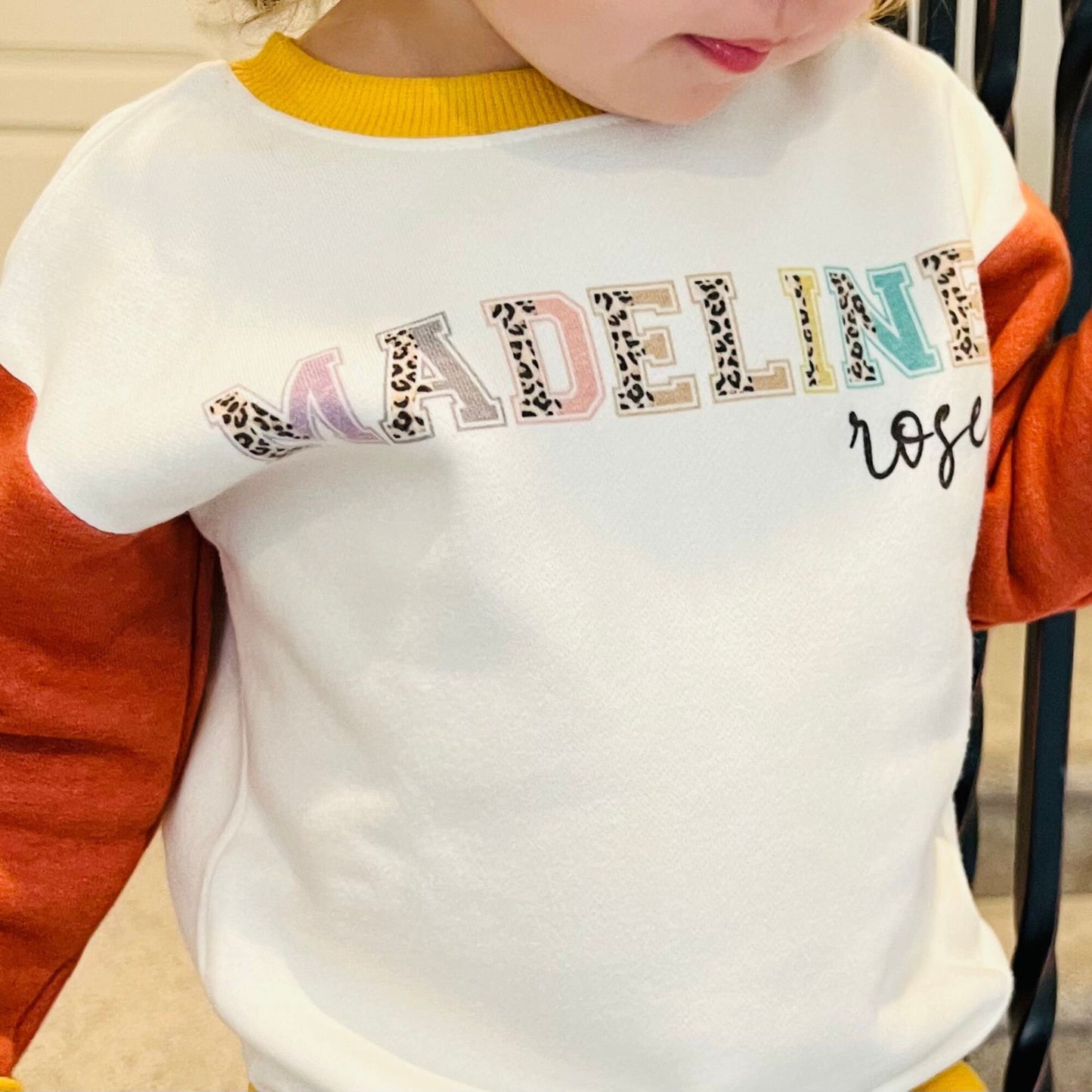 Monogrammed Simple Sweatshirt for Toddler