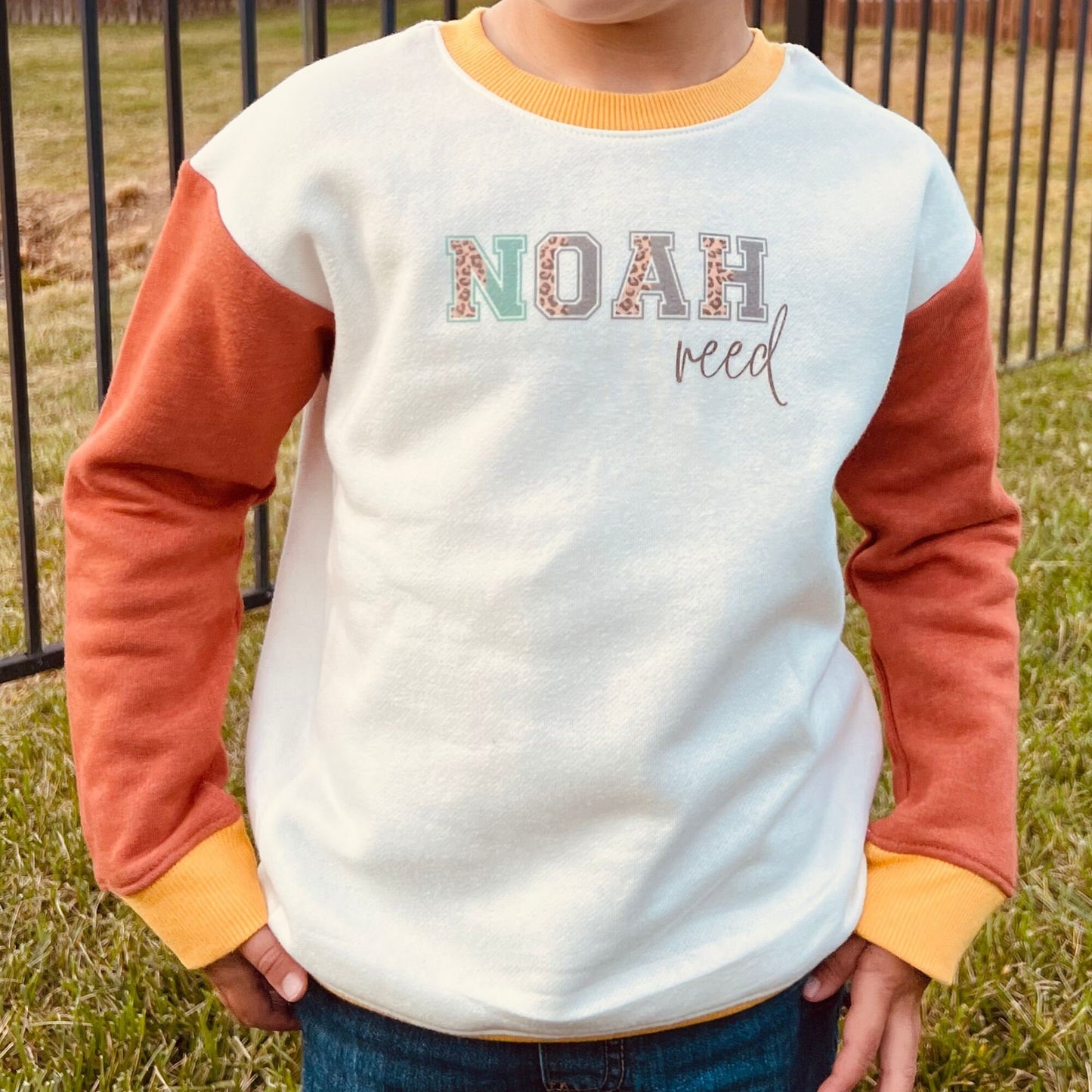Monogrammed Simple Sweatshirt for Toddler