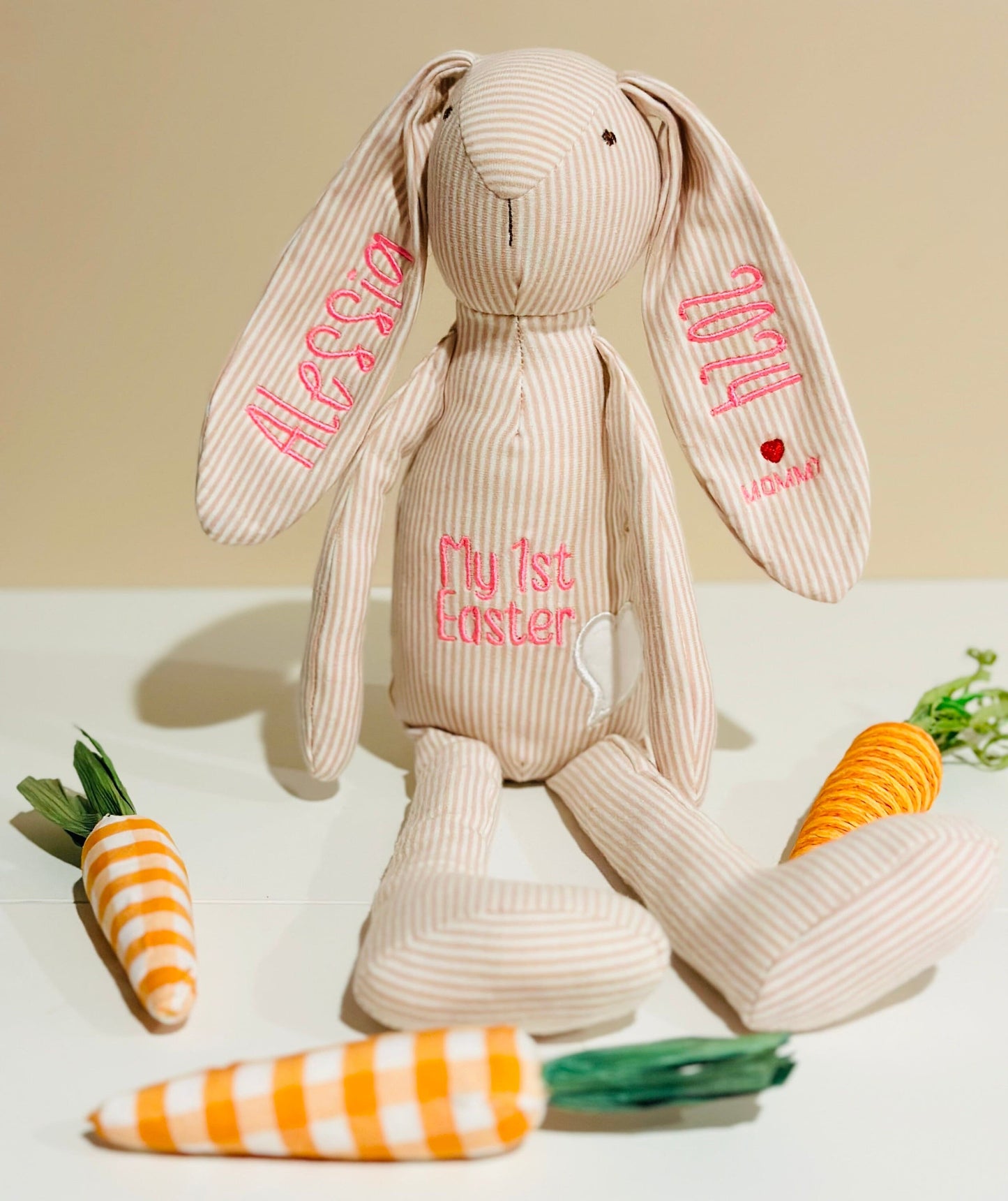 First Easter Striped Bunny